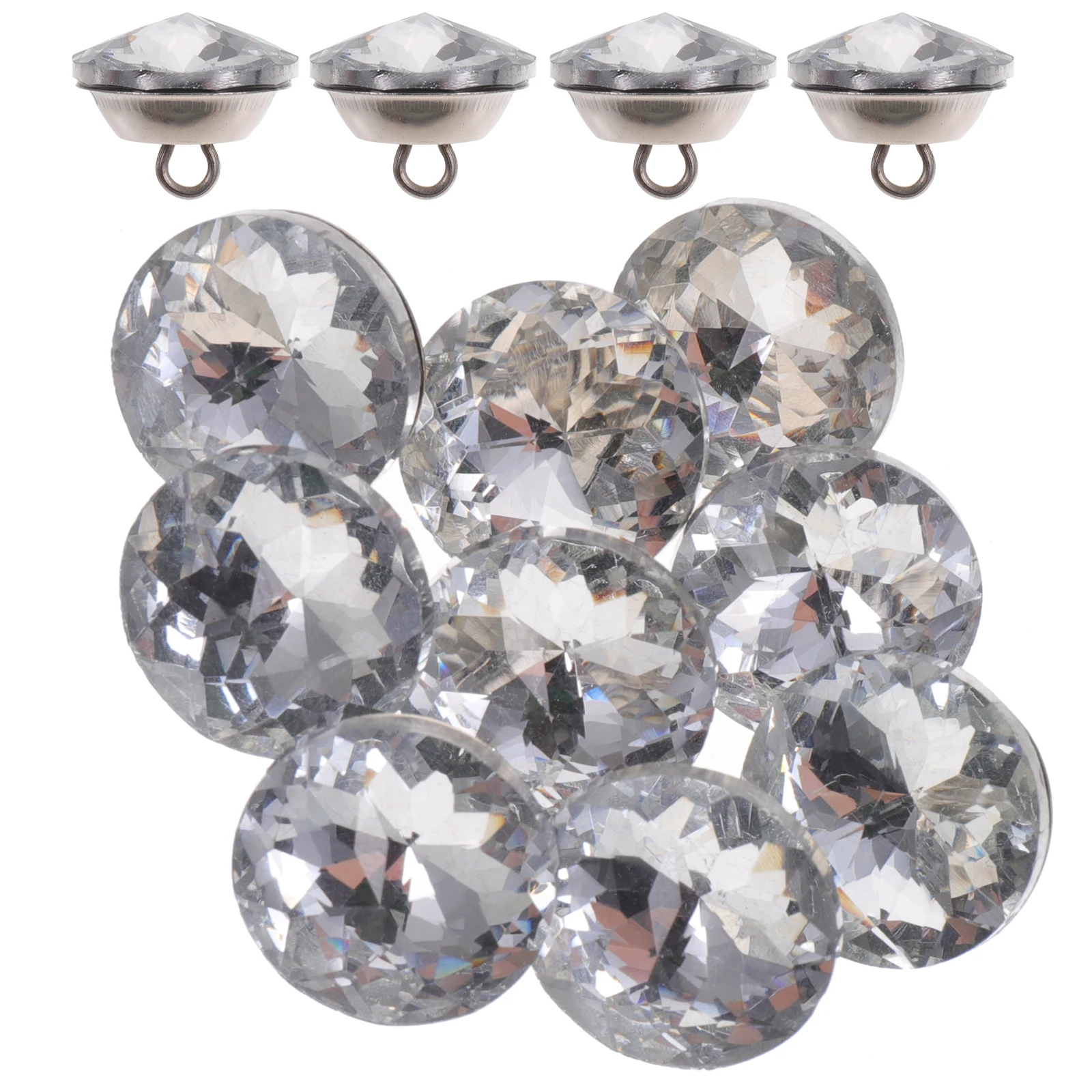 

20pcs Crystal for Sofa Headboard Furniture DIY Decorative Accessories Sewing Glass Crystal Upholstery Button Diamond