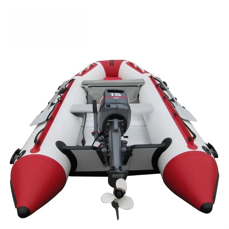 Barca da pesca gonfiabile in PVC con pavimento in alluminio