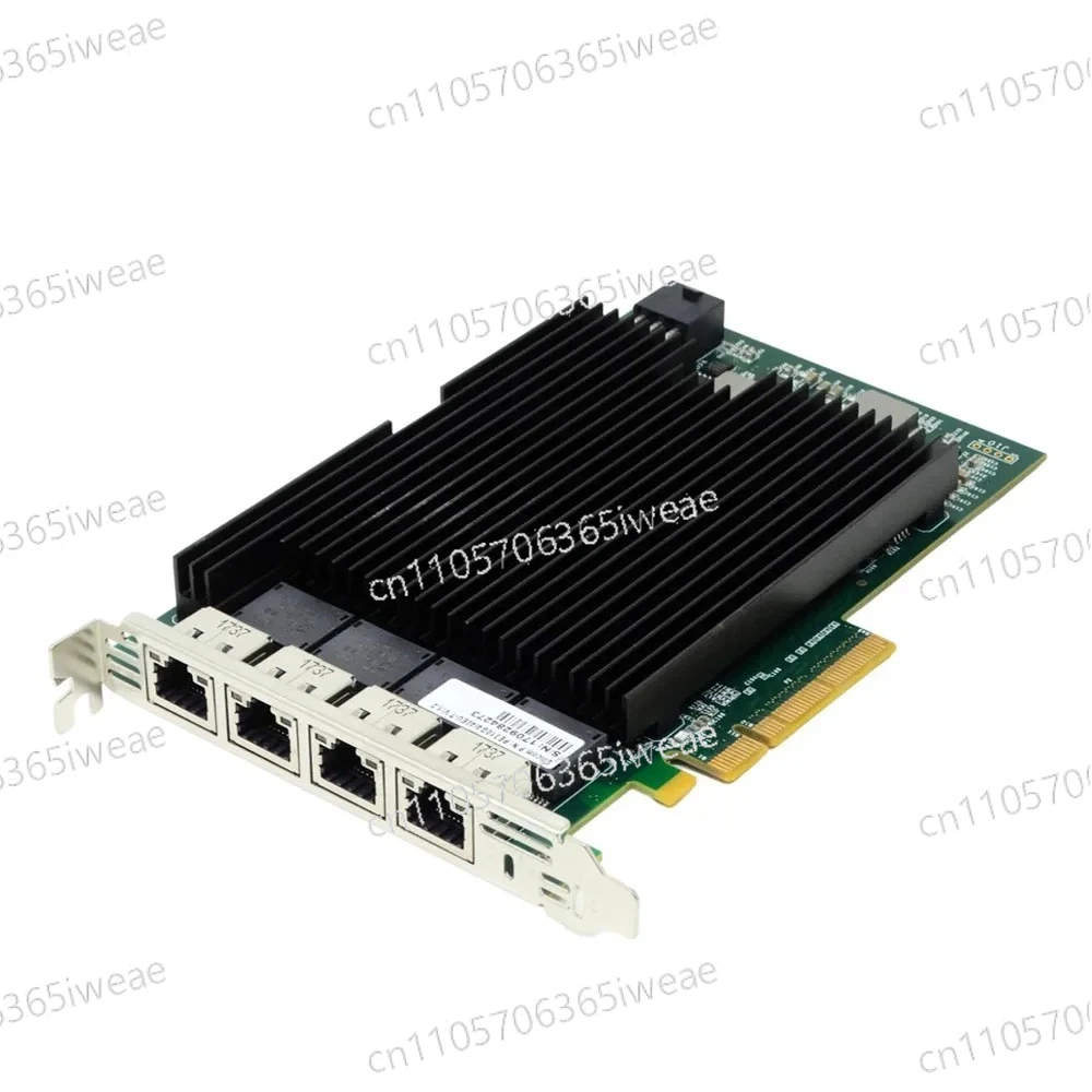 SiIicom PE310G4I40EU-T, PE310G4I40EU, X540-T4 Four-port 10 Gigabit Ethernet Network Interface Card, Support Diskless Operation.