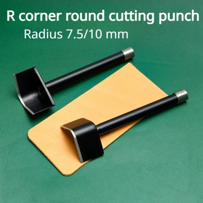 

Chamfer Punch Leather Tool 90°/ Rounded Chamfer Punch Shoe Purse Belt Cut Rust-proof Manual DIY Leather Crafts Making Tool
