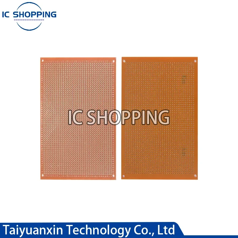 5pcs 10x15 10*15cm Single Side Prototype PCB Universal Board Experimental Bakelite Copper Plate Circuirt Board yellow