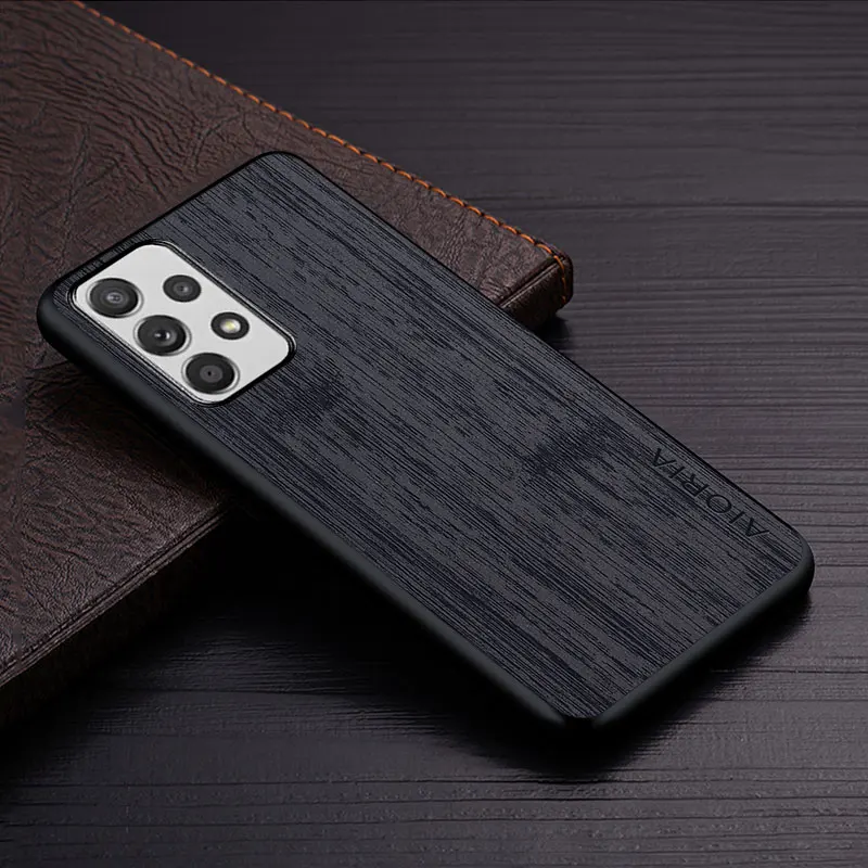 Case for Samsung Galaxy A52s A52 A51 A50S A50 A30S A30 A5 4G 5G bamboo wood pattern Leather cover for Samsung Galaxy A52s case