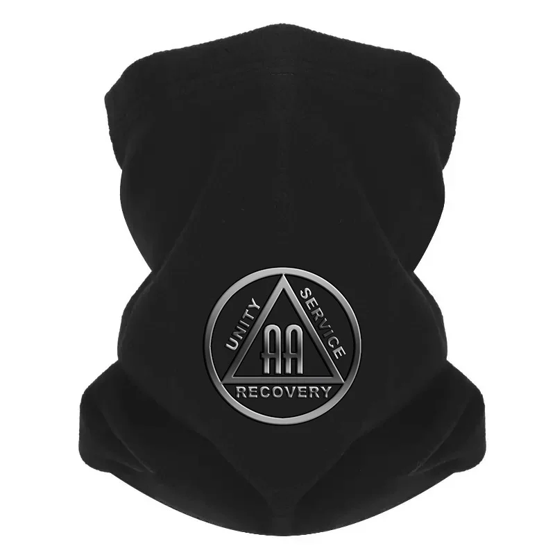Cercle triangle lettres récupération unité de service hommes écharpe extérieure masque cache-cou chapeau femmes casquette couvre-chef coupe-vent garder au chaud gagner