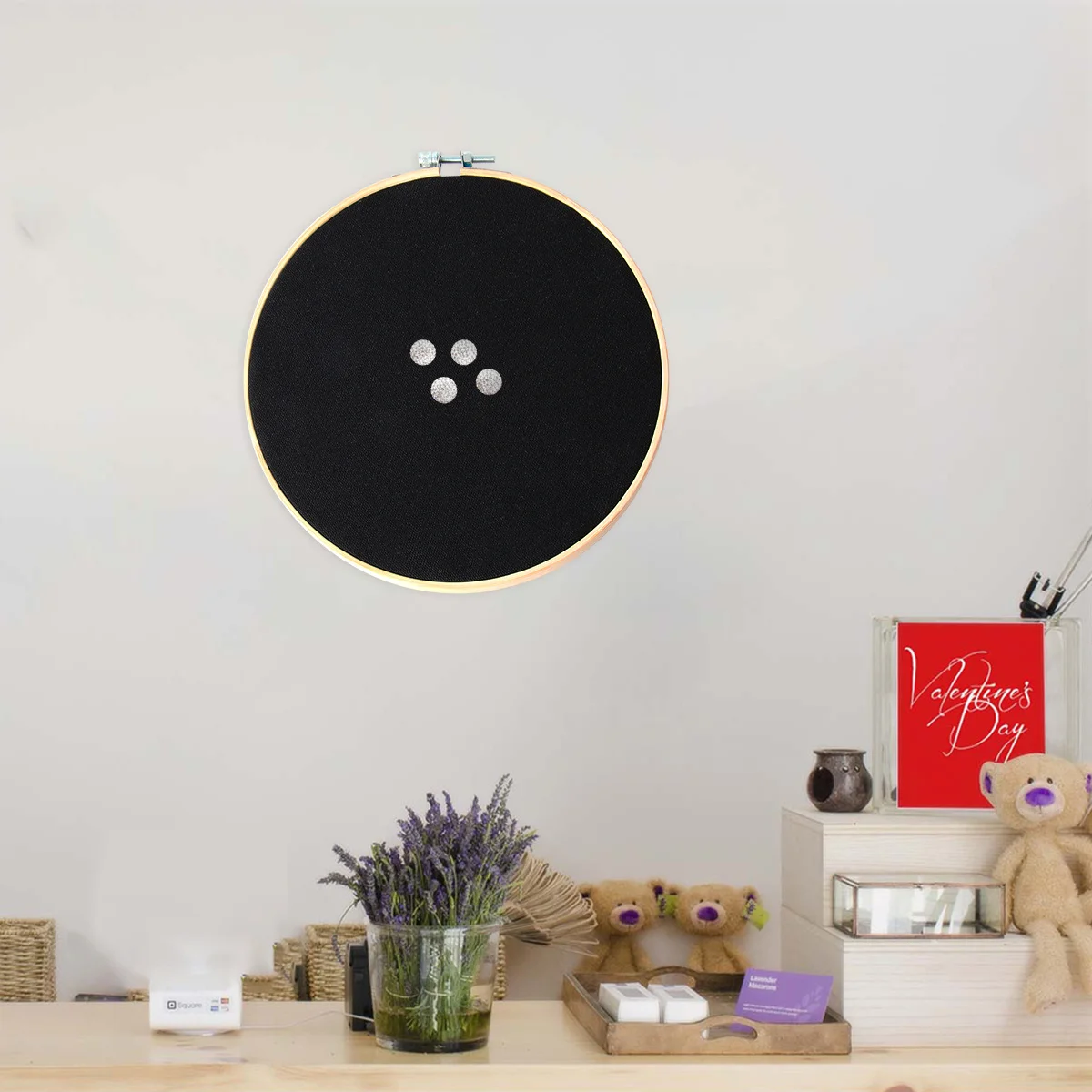 

Jewelry Storage Wall Hanging Canvas Simulated Pin Display Board For Brooch Collection Organizer Banner Diy