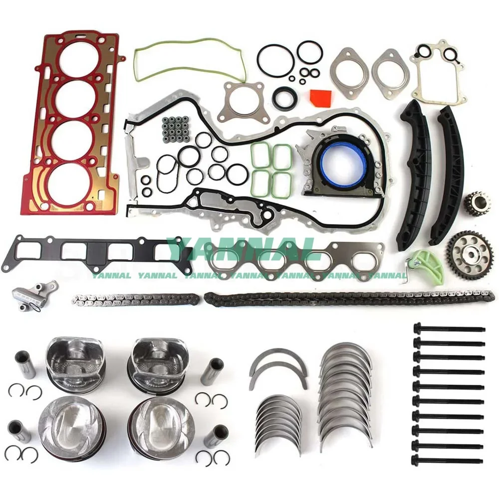 

High Quality Engine Overhaul Rebuild Kit & Valves For VW AUDI 1.4 TSI CAVD CTHD BLG BMY EA111