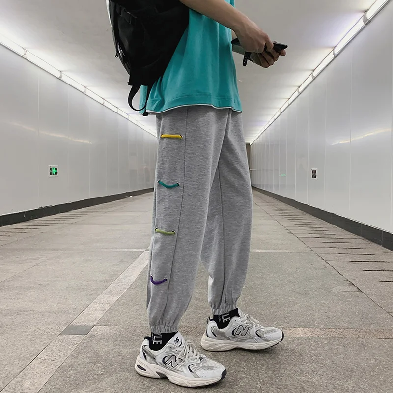 Pants Men Casual Personality Handsome Harem Штаны Trousers Male Teens All-match Ins Design Streetwear Stylish European Hip Hop