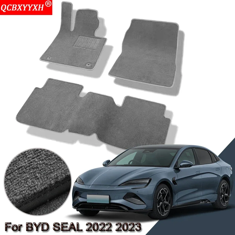 

Автомобильный коврик на заказ для BYD SEAL 2022 2023 2024 2025 водонепроницаемые нескользящие коврики с внутренней защитой ковры аксессуары для ковриков
