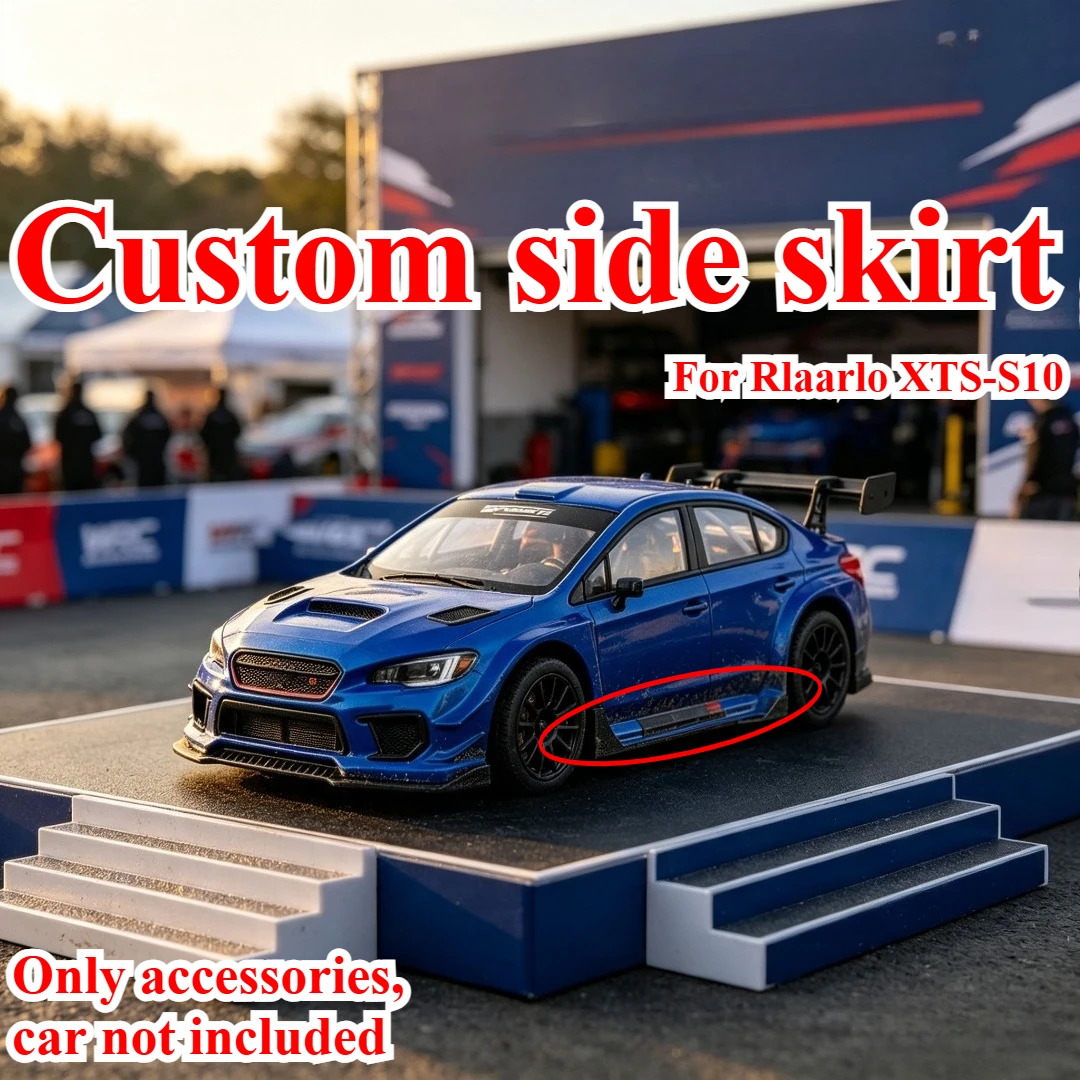 1/10 RC Rally Car Custom Side Skirts Aero Upgrade Kit For Rlaarlo XTS-S10 Racing Exterior Appearance Upgrade Tuning Accessories