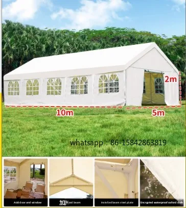 

Heavy Duty Large Wedding and Party Tent 10x5m 100 200 300 500 People Event Tent for Weddings and Parties