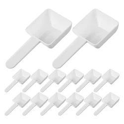 20 Pcs Laundry Tub Washing Powder Spoon Plastic Reusable Scoops Measuring Spoons Household Laundry Convenient Detergent Spoon