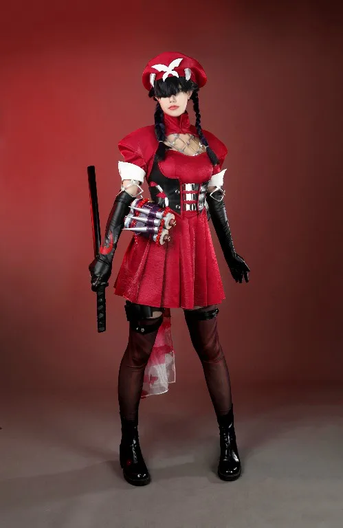 Костюм Psylocke, костюм для косплея, красный, фиолетовый, маскировочный комбинезон, шляпа, женский купальник, карнавальная одежда на Хэллоуин