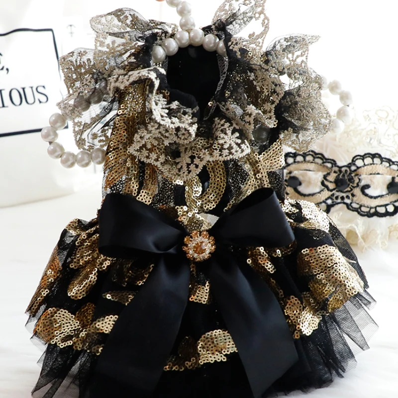 Dresses for Princess Cats Clothing Luxury Cosplay Fantasia Elegant Dog Cat Costume Habit Chat Pet Divertidly Pet Products