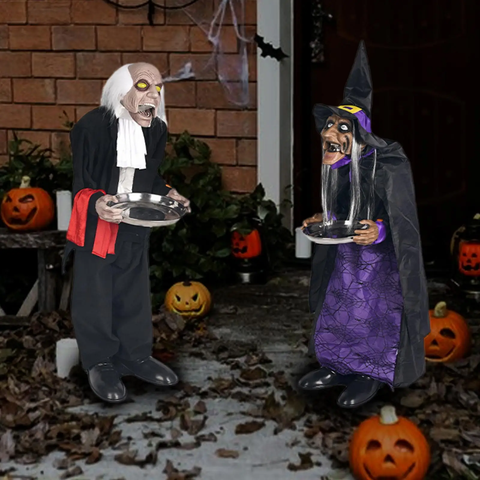 

Halloween Decoration Scary Housekeeper Figurine for Haunted House Indoor Bar