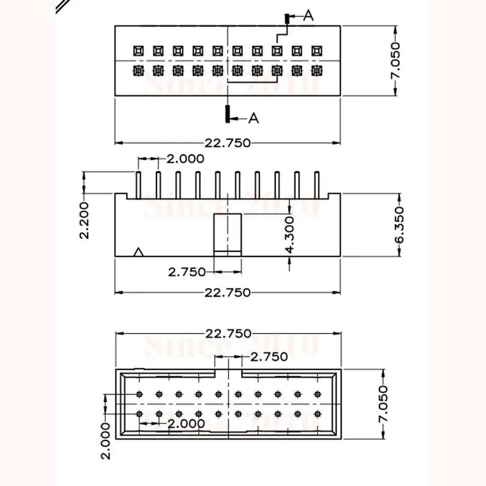 1-10Pcs USB 3.0 19P 19Pin USB 3.0 Male Connector Motherboard Chassis Front Seat Expansion Connector 180 Degree