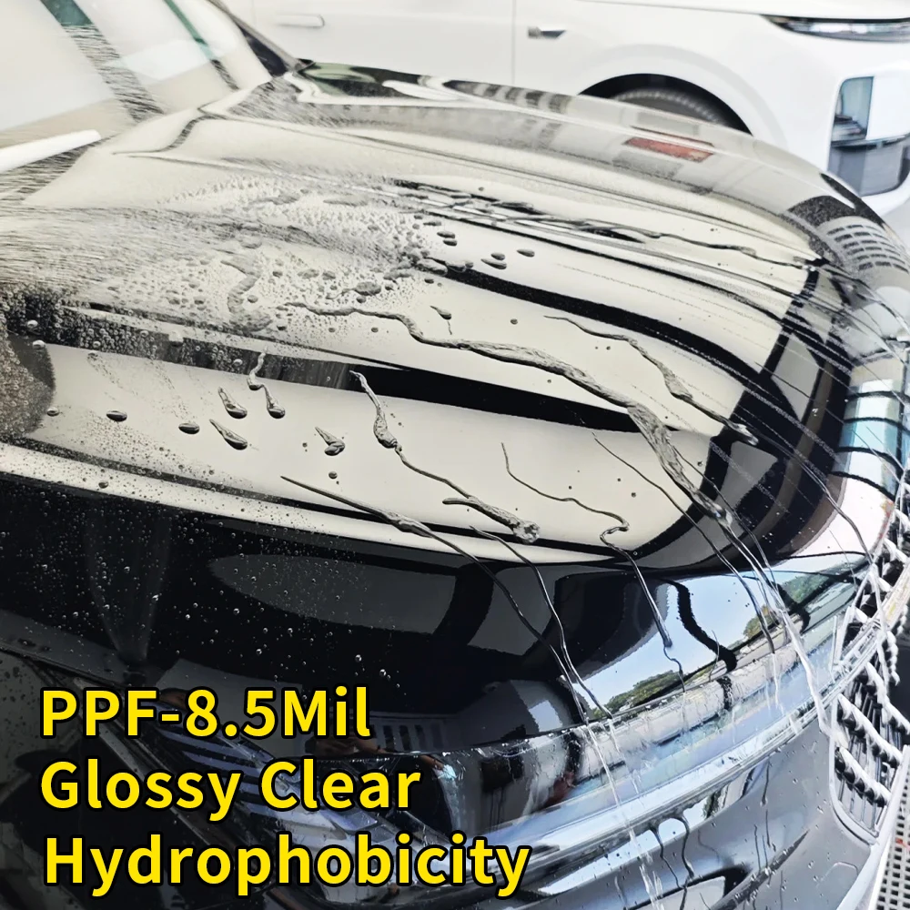 

7Years Warranty Glossy Transparent TPU PPF film 8.5Mil One Second Repair Strong Hydrophobicity Car Body Paint Protection Film