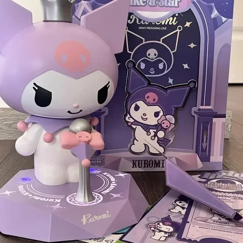 

Sanrio Kuromi Bluetooth Колонка сценическая звезда Колонка мультфильм аниме Колонка настольные украшения игрушки для детей Рождественский подарок