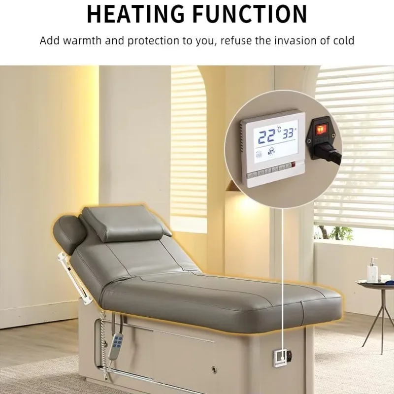2025 New Design Wholesale Multi Functional Spa Beauty Bed Double Motor Electric De Professionnel Massage Table DMC4