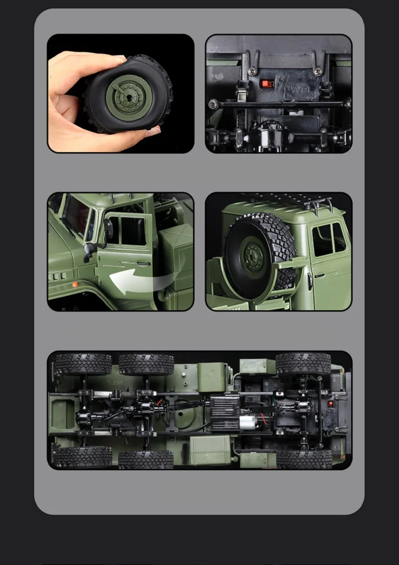 WPL B36-3 Full Scale Military Remote Control Transport Vehicle