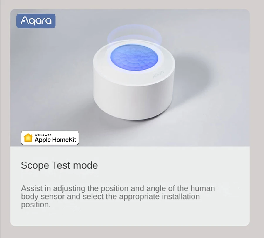 Imagem -05 - Aqara Matter Sensor Humano de Alta Precisão Sensor de Movimento Corpo Zigbee 3.0 Movimento sem Fio Ipx5 Impermeável Trabalhar com Homekit