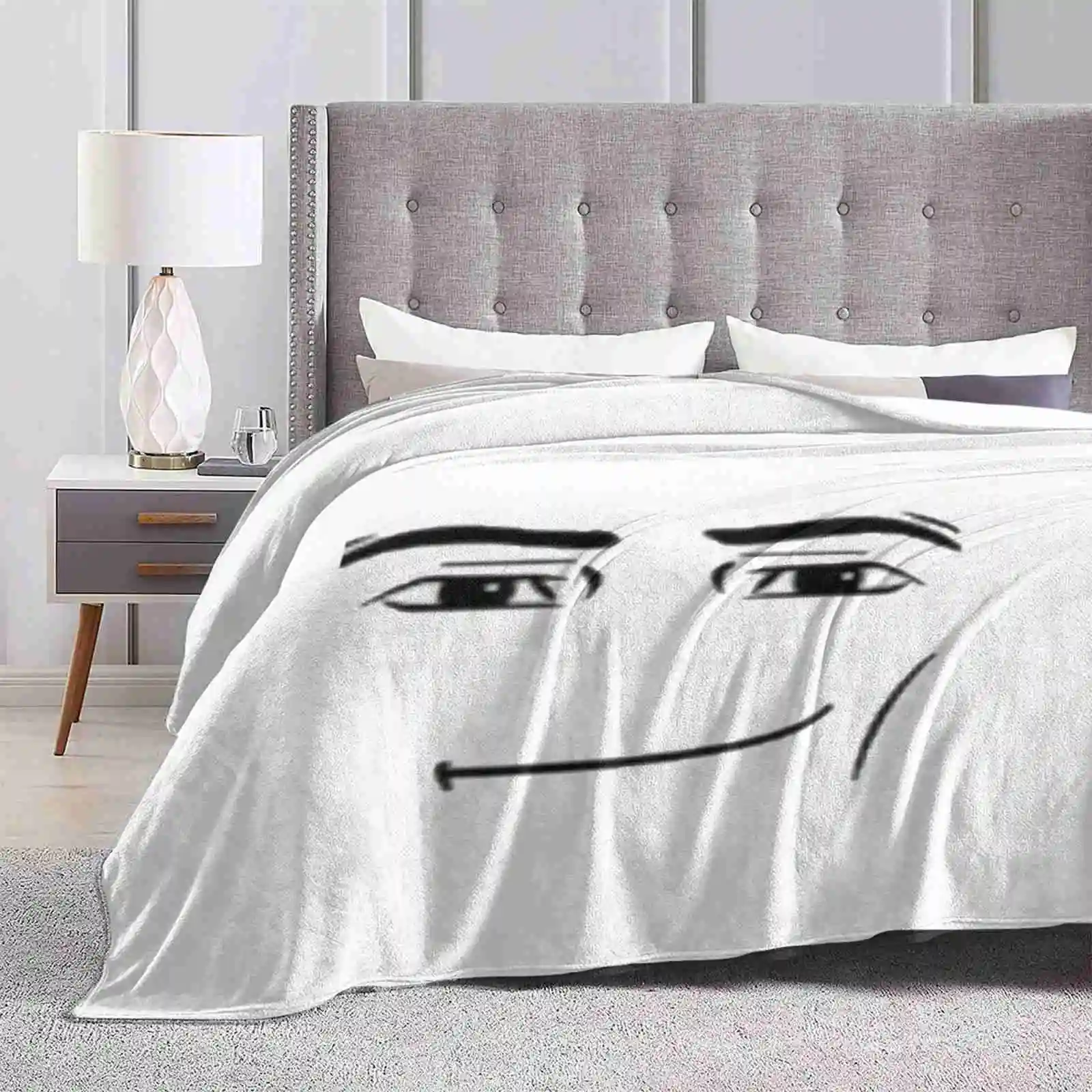 Default Male Face Smirking Smiling Top Quality Comfortable Bed Sofa Soft Blanket Default Oof Smiling Face Memes Funny Meme Male