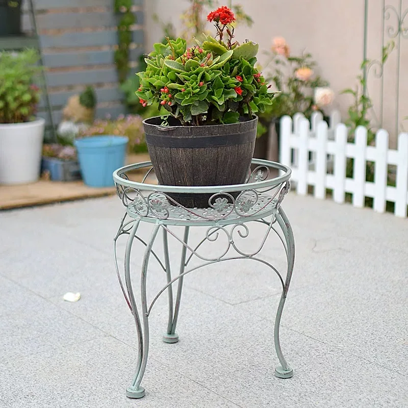 

Adjustable Shelves for Garden, Patio & Home Decor Heavy-Duty Metal Flower Pot Rack - Indoor/Outdoor Plant Stand | Rustproof