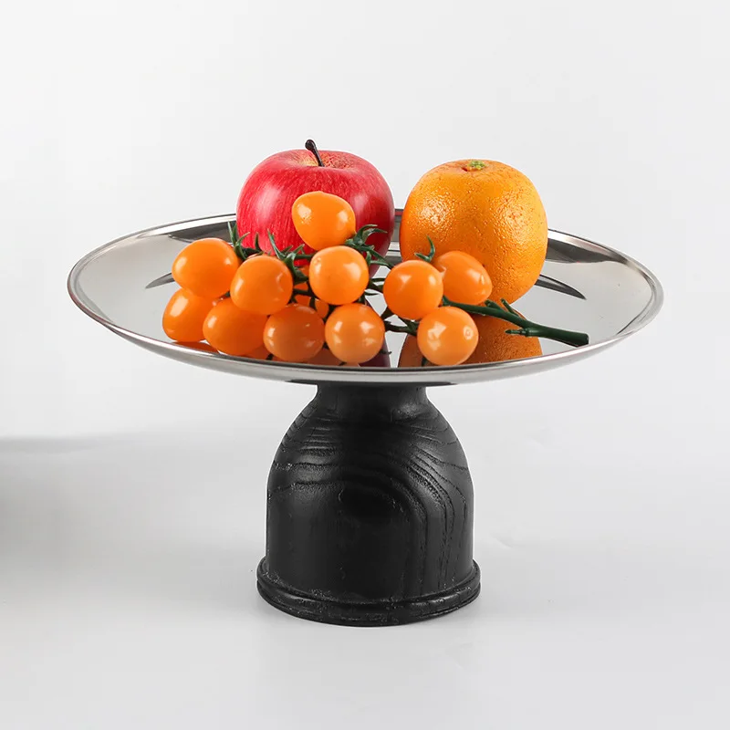 Modern Storage Tray Living Room Desktop Trays Simple Restaurant Round Fruit Plate Creative Home Decoration Organize Plates