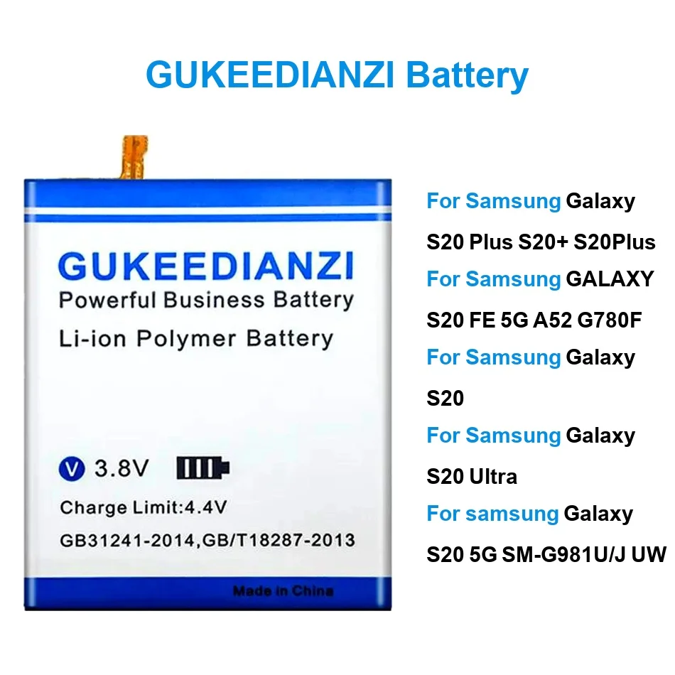 

Аккумулятор для мобильного телефона с быстрой зарядкой EB-BG985ABY EB-BG981ABA EB-BG988ABY 4700-5600 мАч для Samsung Galaxy S20 FE 5G Plus Ultra