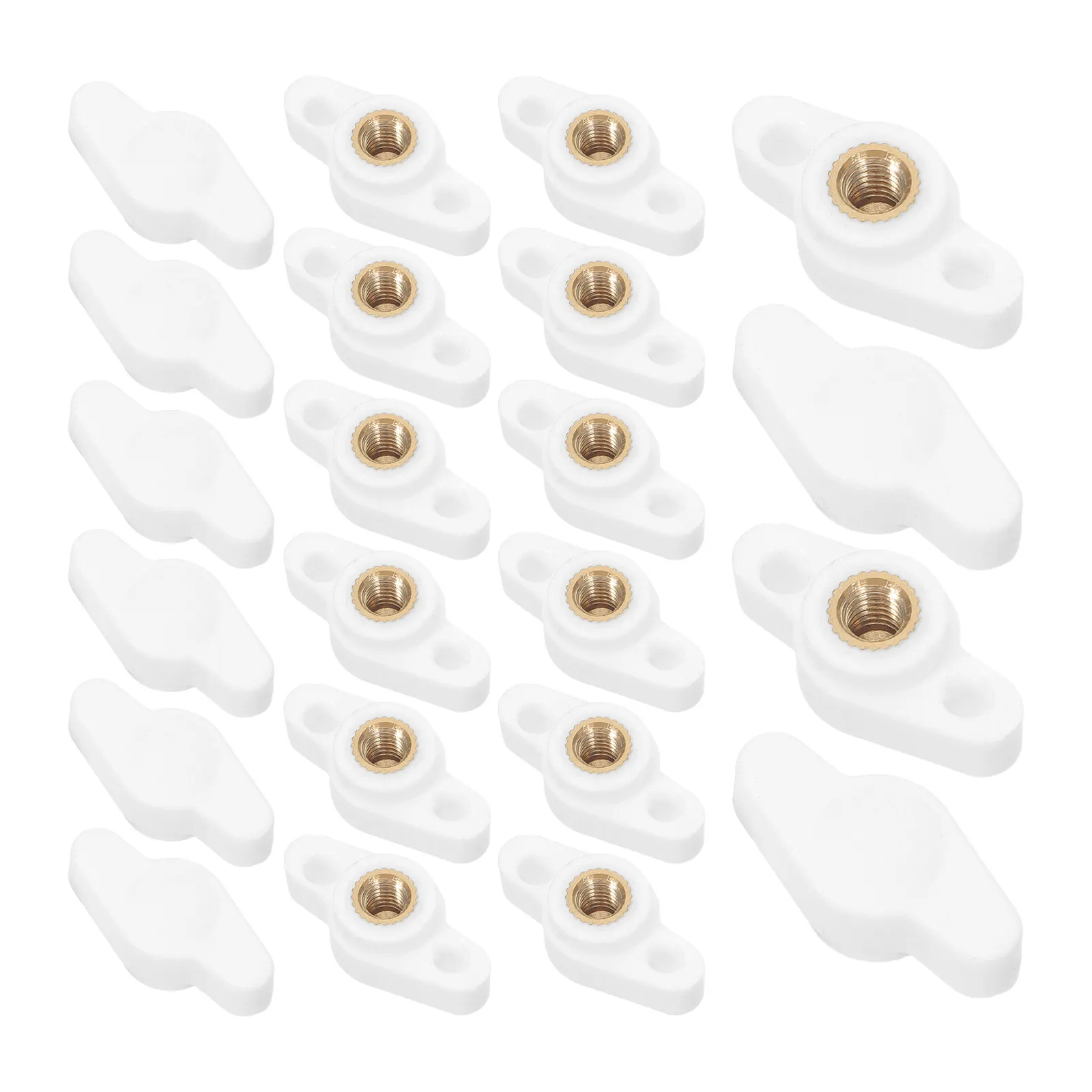 30Pcs T-Shape Nut Screw M4 Hand Tightening Knob Ergonomic Grip for Woodworking Tool Parts Machine Fastener Clamping Handle