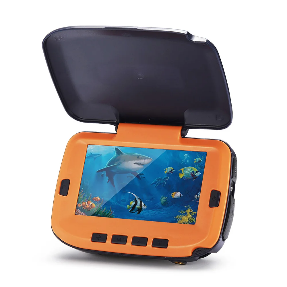 Underwater Fishing Camera with 4.3in Digital LCD Monitor 120° 300,000 Pixels 8 CS Night Vision for River/Ice Fishing Camera