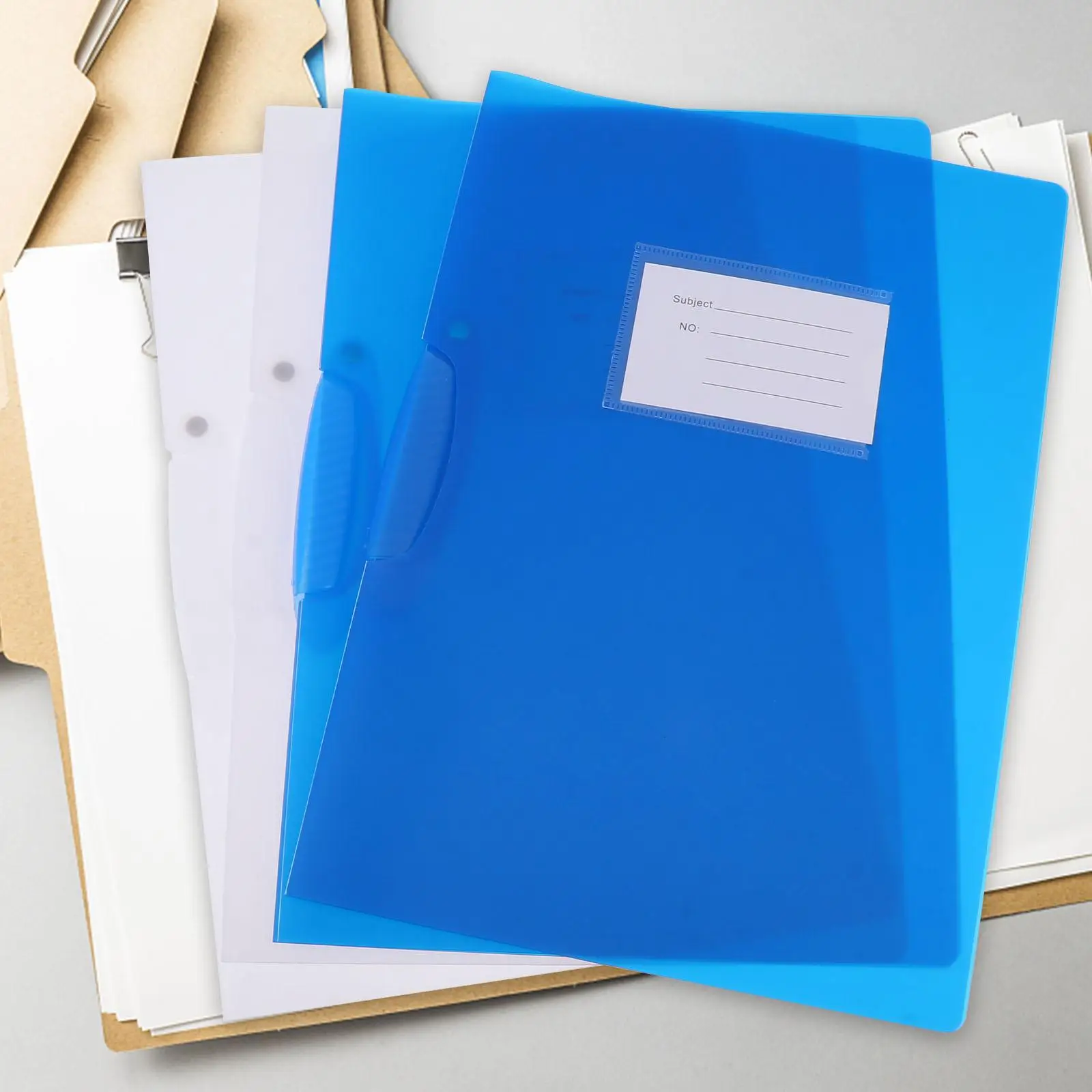 4 Pcs Plastic Folders High use Binders A4 Document Storage Multi functional Folder ganizer Rotary Design