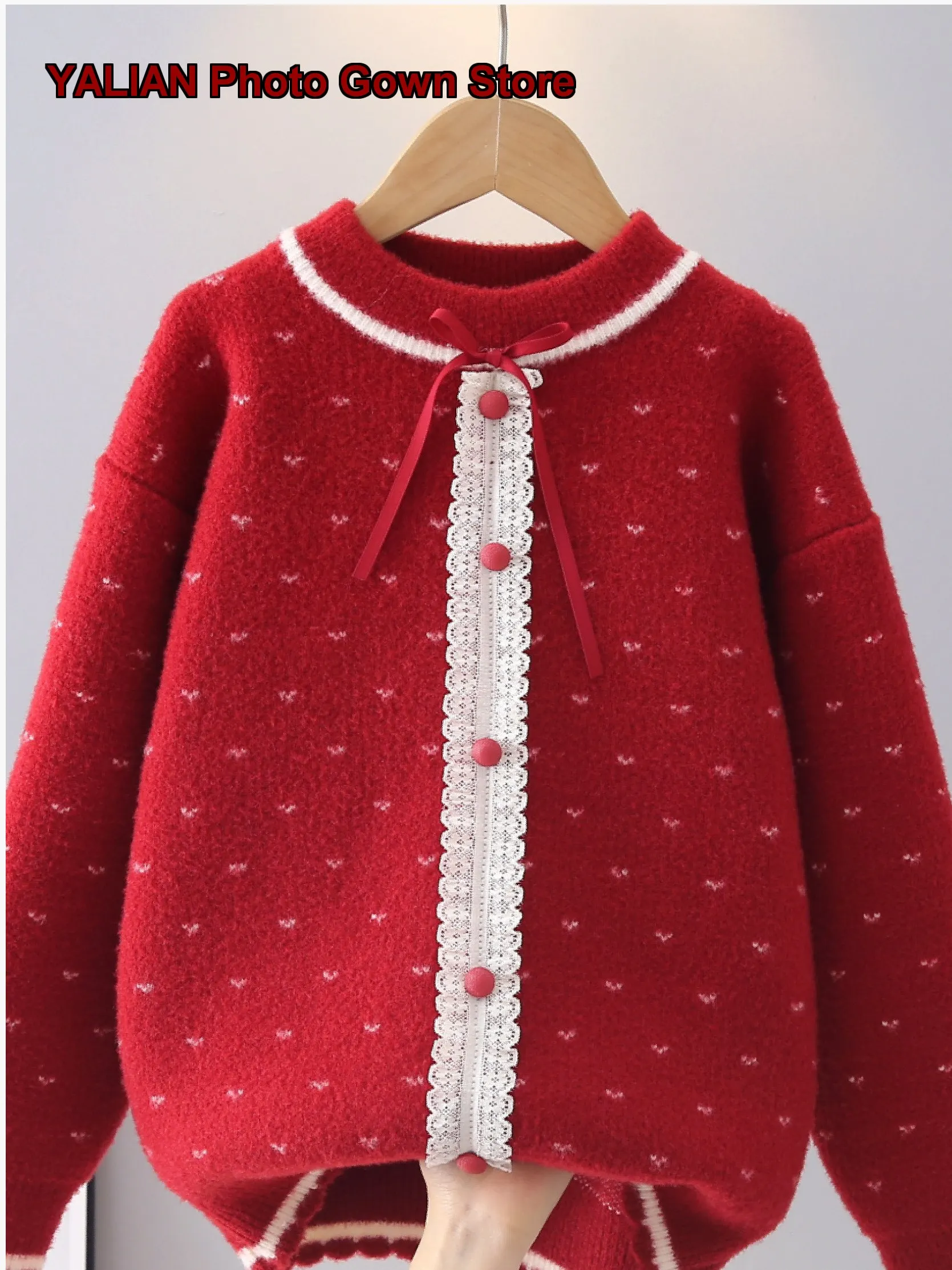 Girls Base Layer Top Children Winter Mink Fur Knit Top Solid Color Thickened Warm Kids Older Kids