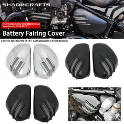 Motorcycle Frame Covers Side Fairing Battery Cover For TRIUMPH 1200 Bonneville Bobber Black Speedmaster 2017-2023