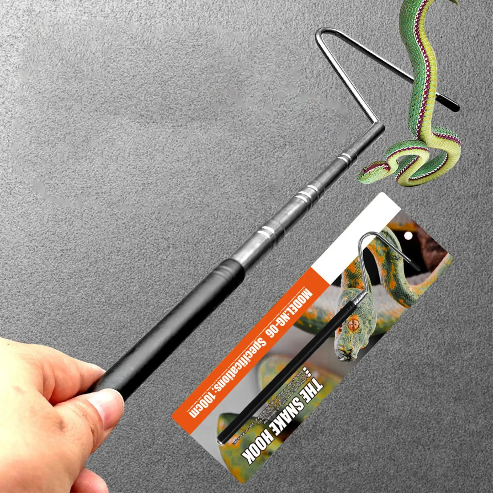 Snake Hook Snake Catcher Extended Anti-Bite Retractable Hook With Non-slip Handle For Cleaning Plumbing Bathroom Pool Skimmer