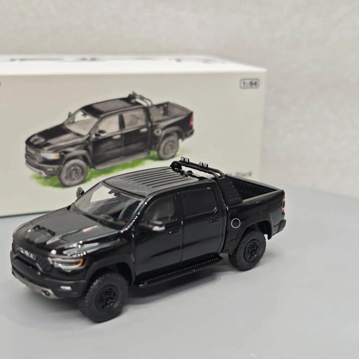 

596 1:64 Ram 1500 TRX Car Model Mini Simulation Alloy Toy Model Hobby Collection Decoration Gifts