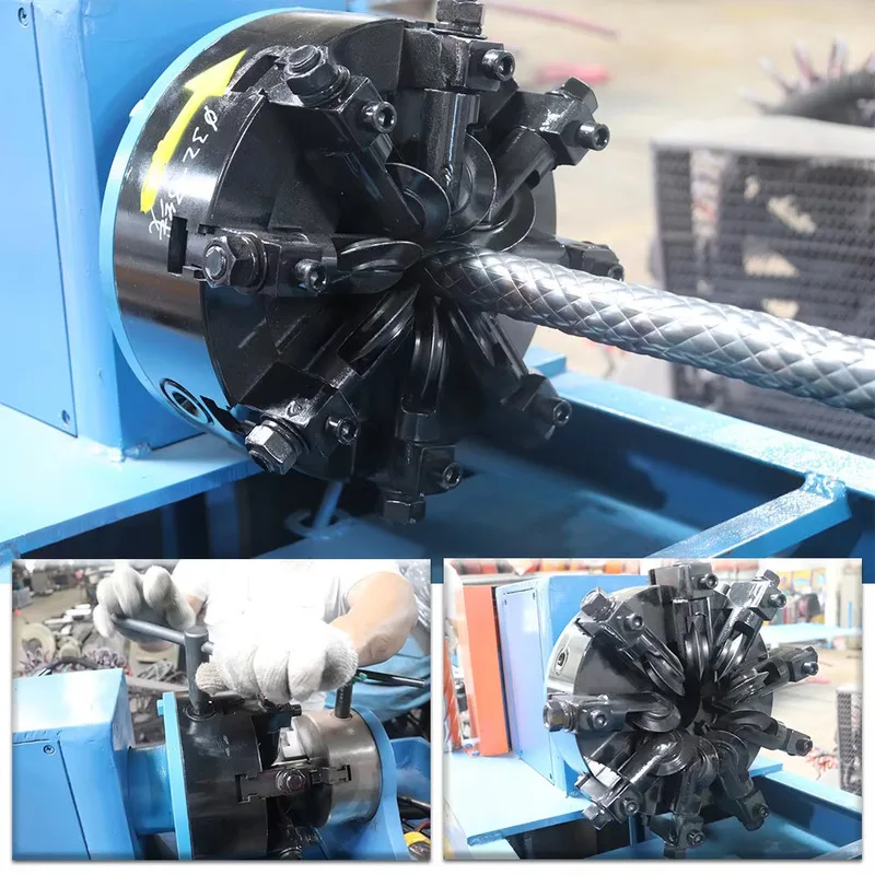 Round Stainless Steel Pipe Twisting Machine SS CS Tube Threading Pipe Machine For Decorative Stainless Steel Pipes Runwo