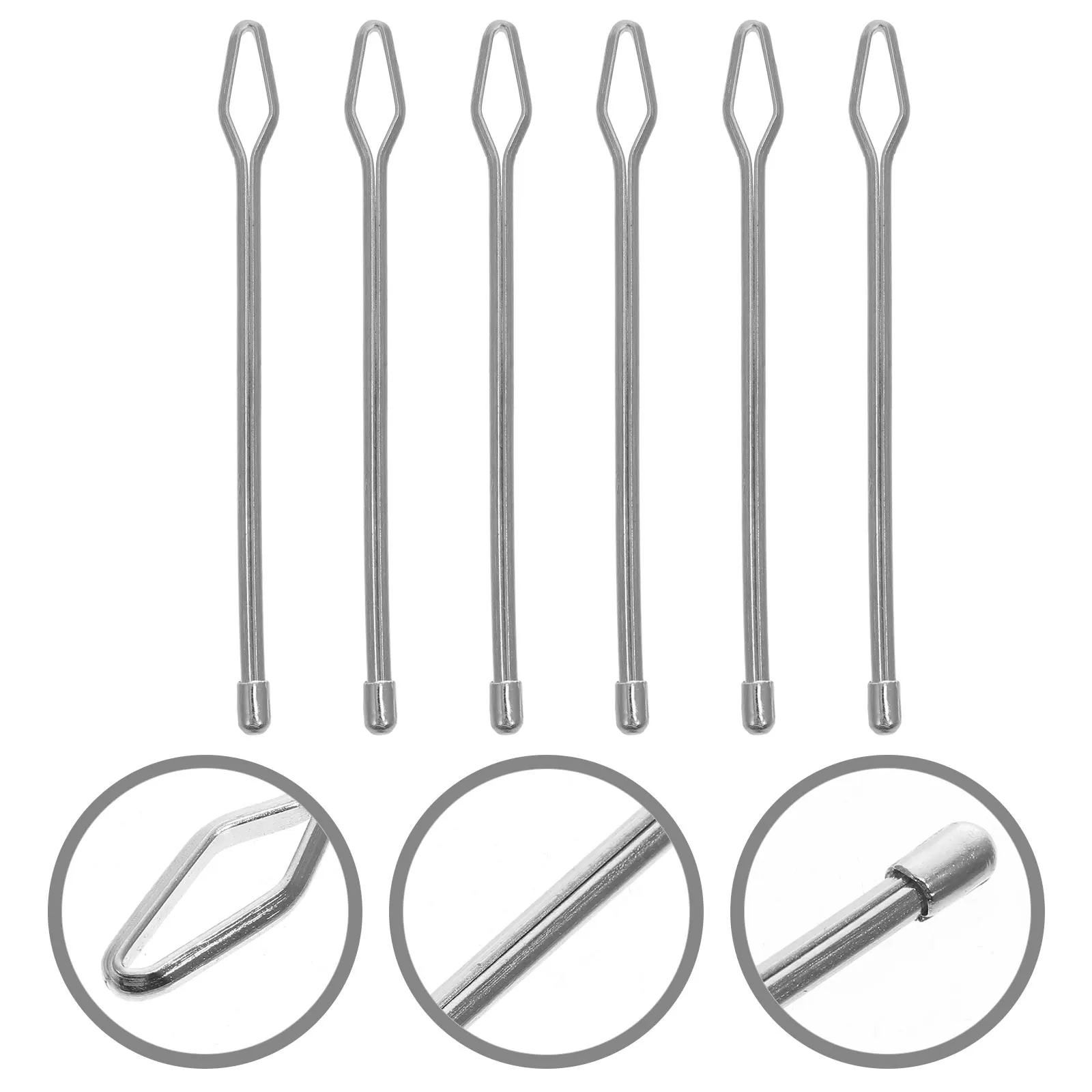 

6pcs Sewing Rope Stainless Steel Threading Tool For Dim Eyesight Auxiliary Thread Inserting Device Home Cord Threader Knitting
