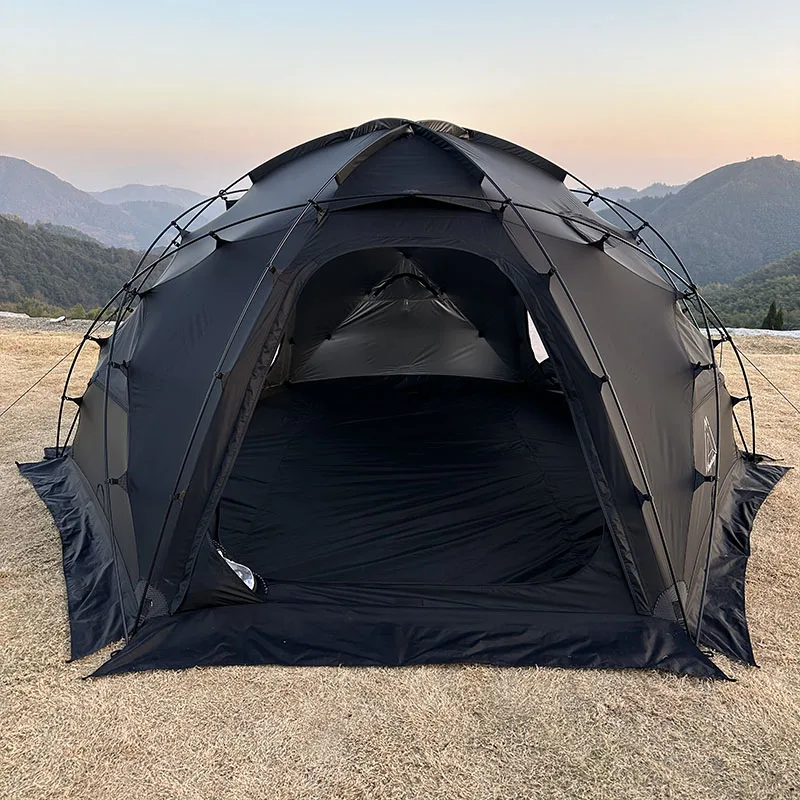 Hiking Camping Tents 185 Solid Color Outdoor Waterproof Hemisphere Dome Tent Family Ball Car Rear
