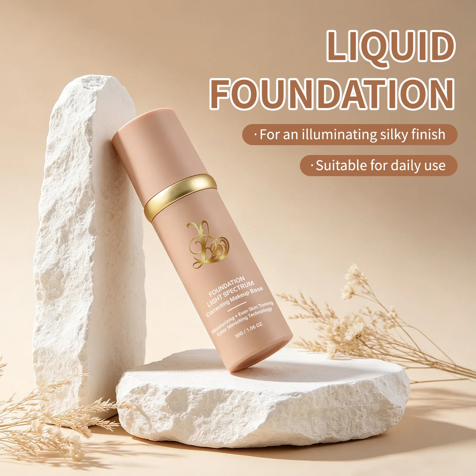 30g Color Changing Foundation Concealer Fragrance Free Matte Oil Control Hydrating Shine Free Makeup Base For All Skin Tones