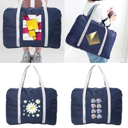 Bolsa de viaje para equipaje, bolsa de viaje para deportes al aire libre, maquillaje, serie 3D, artículos diversos para teléfono, artículos de tocador, bolsa de lona portátil para ropa, bolsa plegable