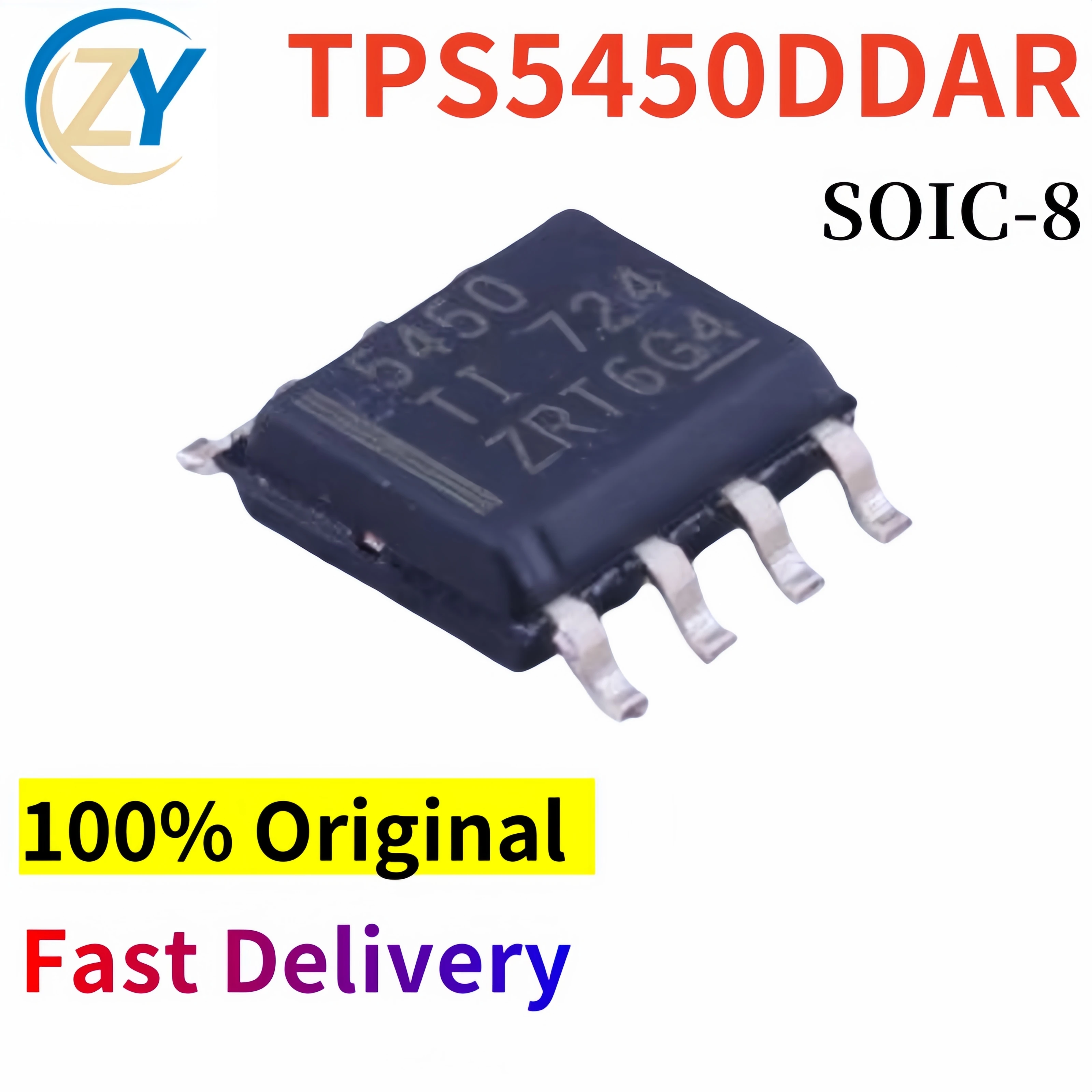 (2pcs) TPS5450 TPS5450DDAR Regulators TPS5450DD 5A 5.5V to 36V SOP8 100% Original New & In Stock