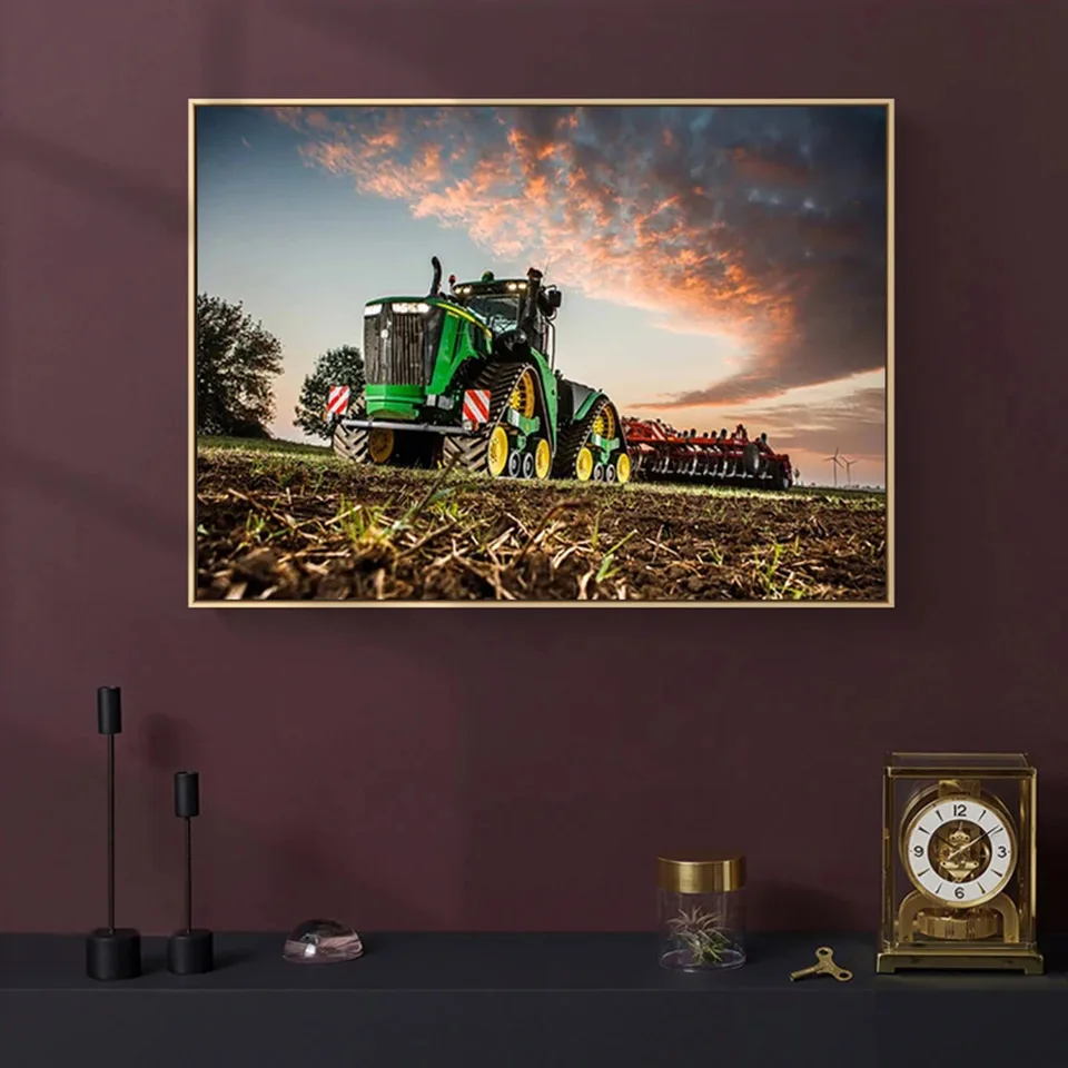 Modern Movie Diamond Painting Tractor Farm Industry Cross Stitch Embroidery Kit Full Diamond Mosaic Picutre DIY 5D Decor Home