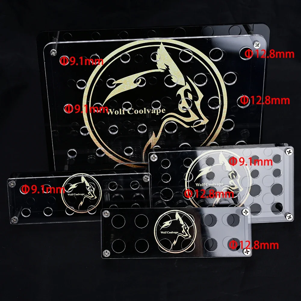 Wolfcoolvape بالتنقيط تلميح عرض منظم مكتب حامل حامل ل 510 و 810 Vape بالتنقيط نصائح التخزين والملحقات #2