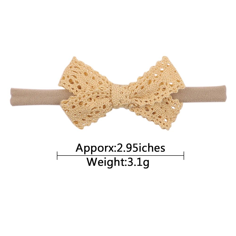 1Piece 3Inches Solid Color Bow Headband For Kids Girls Elastic Hair Band Newborn Baby Turban Boutique Headwear Hair Accessories