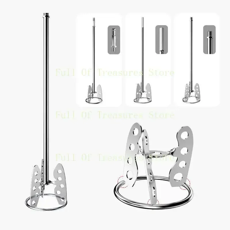 Multipurpose Mixing Paddle Rod Ferramenta de Agitação Ferramenta de Agitação Aço Inoxidável Paint Putty Mixing Stick para Betoneira Elétrica
