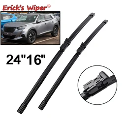 Erick's Wiper LHD Front Wiper Blades For Peugeot 2008 P24 MK2 2019 - 2023 Windshield Windscreen Window Rain Brushes 24''+16''