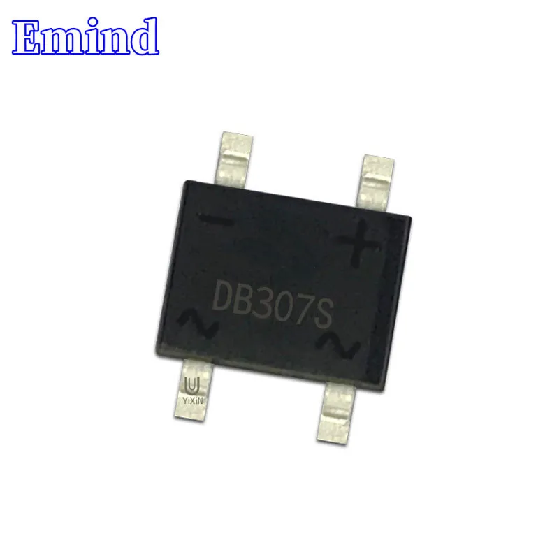 

50/100/200/500/1000Pcs DB307S Bridge Rectifier 3A/1000V SMD Rectifier Bridge Stack SOP-4 DBS Footprint