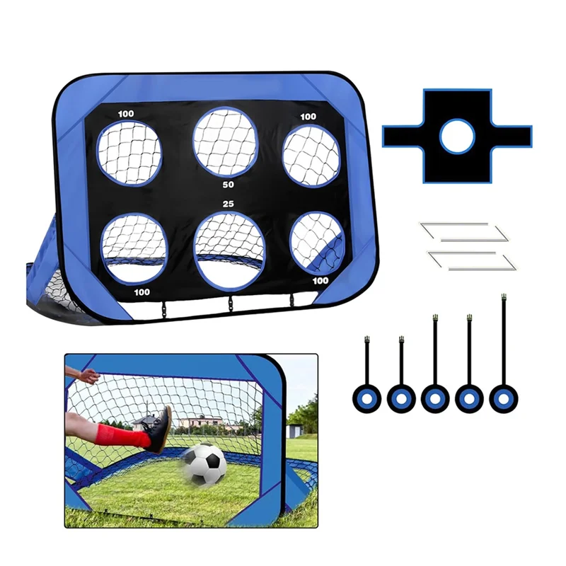 

MACH-Kid Soccer Goals Kids Portable Football Goal Games Playground Soccer Goals For Backyard Kids 8-12 Training Equipment