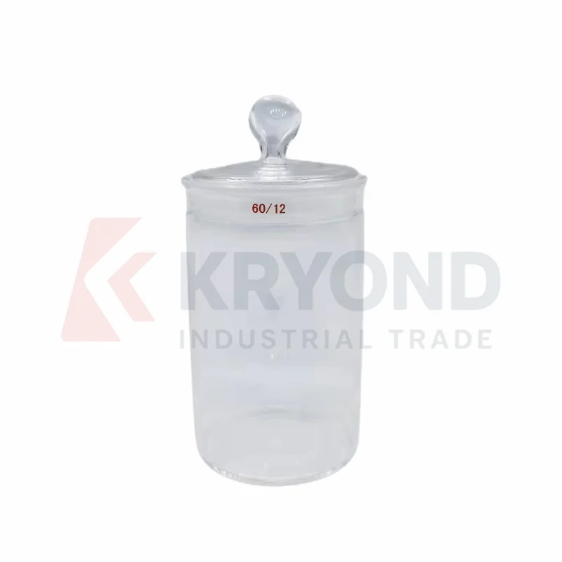 Lab Glass Chromatography TLC Developing Tanks Laboratory Round Glass Tank Solvent Glass Staining Chamber OD H 65x105mm
