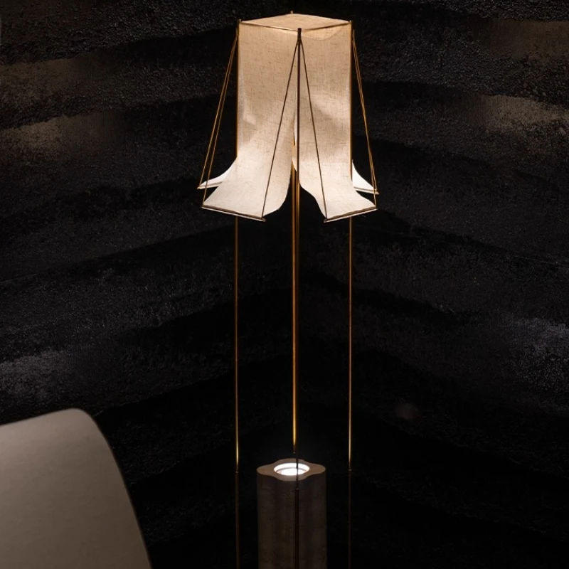 

Floor lamp living room bedroom high-end light luxury medieval zen eye protection designer atmosphere lamp