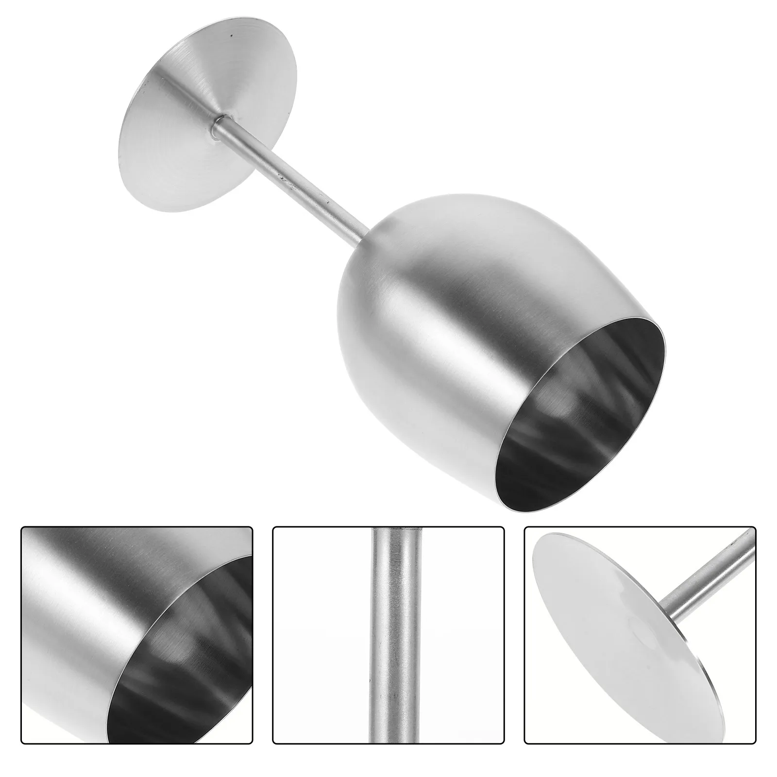 

Metal Goblet for Red Wine Stylish Stainless Steel Cocktail Cup Ideal for Wedding Anniversary Party Banquet Table Decor